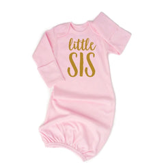 LITTLE SIS NEWBORN GOWN