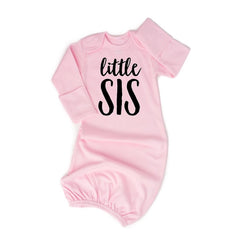 LITTLE SIS NEWBORN GOWN