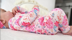 Josie Floral Ruffled Bamboo Romper