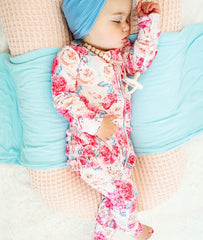 Josie Floral Ruffled Bamboo Romper