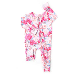 Josie Floral Ruffled Bamboo Romper