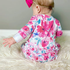 LUCY RUFFLED BAMBOO ROMPER