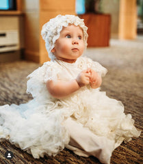 IVORY HEIRLOOM CHRISTENING GOWN