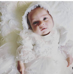 HEIRLOOM CHRISTENING GOWN w/BONNET