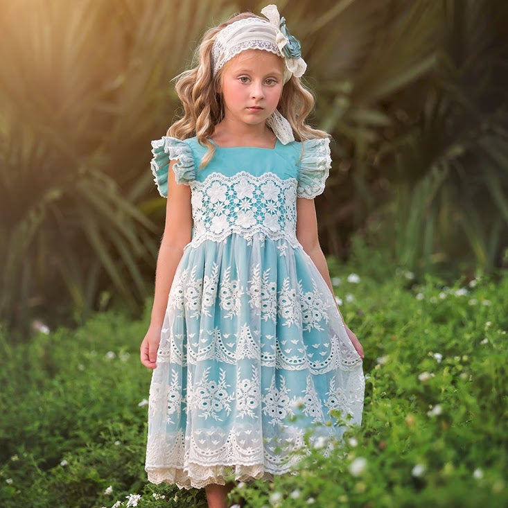 FRILLY FROCKS NORA LACE DRESS