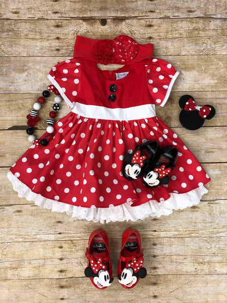 SERENDIPITY POLKA DOT DRESS