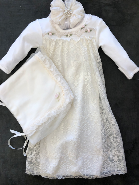 COMING HOME GOWN IVORY LACE