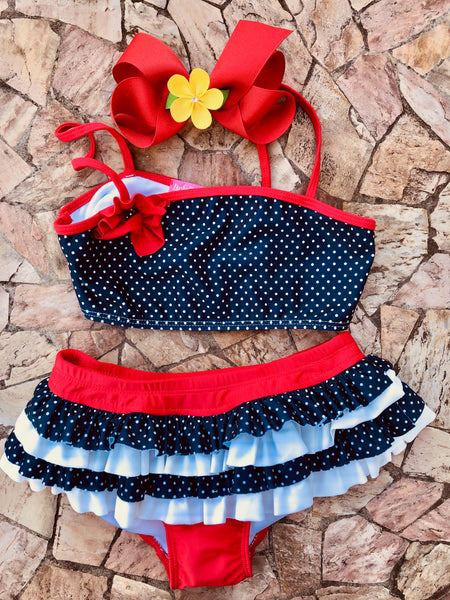 RUFFLED SWIM 2 PIECE BY ISOBELLA & CHLOE