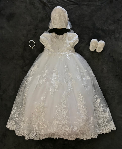 Christening Gown with Bonnet