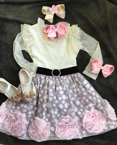HAUTE BABY PURRFECT ROSE DRESS