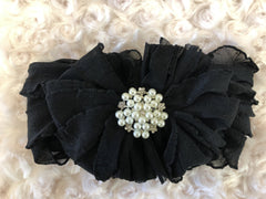 SOFT HEADBANDS WITH PEARL/RHINESTONES