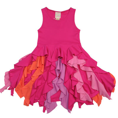 BRIGHT BLOSSOM DRESS - FUCHSIA/PURPLE