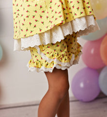 SERENDIPITY YELLOW POCKET TUNIC, SHORTIES & HEADBAND