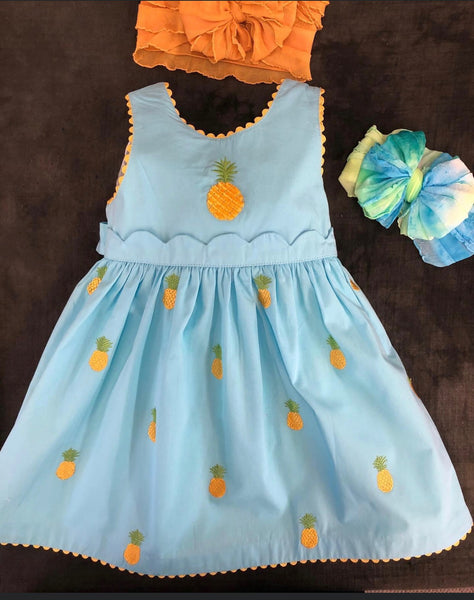 COTTON KIDS PINEAPPLE DRESS