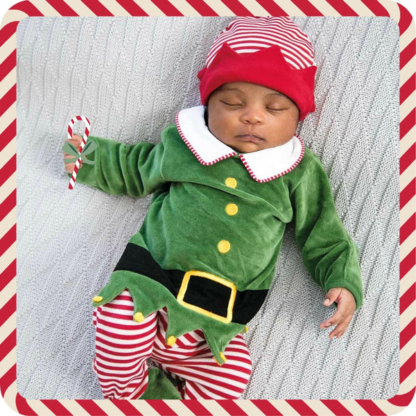 LITTLE ELF ROMPER WITH HAT