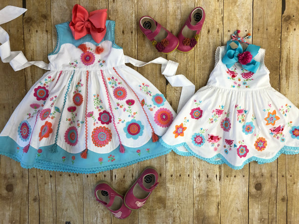 COTTON KIDS FOLK DRESS