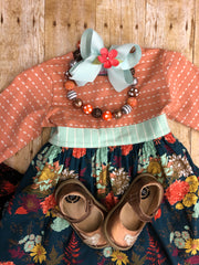 FALL FOLIAGE DRESS SET
