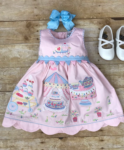 COTTON KIDS TEA PARTY BIRTHDAY DRESS