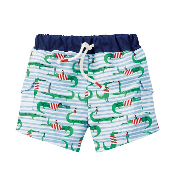 MUD PIE ALLIGATOR SWIM TRUNKS