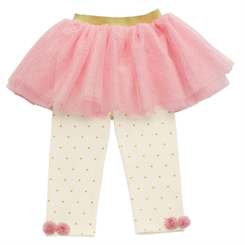 MUD PIE PINK SPARKLE TUTU LEGGINGS