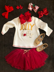 MUD PIE JOLLY HOLLY TUNIC